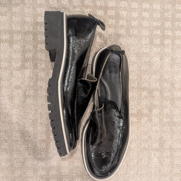 Paul Green Naomi Platform Loafers in black patent leather - Women sz 7.5 - Picture 3 of 10
